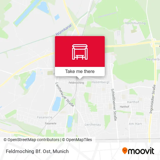 Карта Feldmoching Bf. Ost