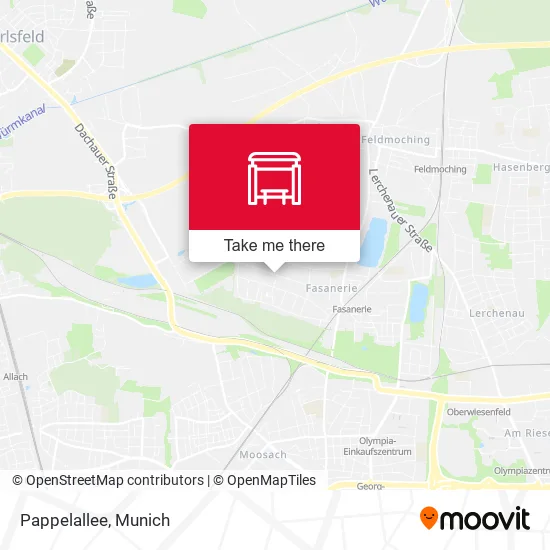 Карта Pappelallee