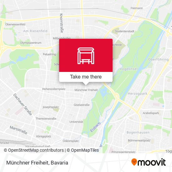 Münchner Freiheit map