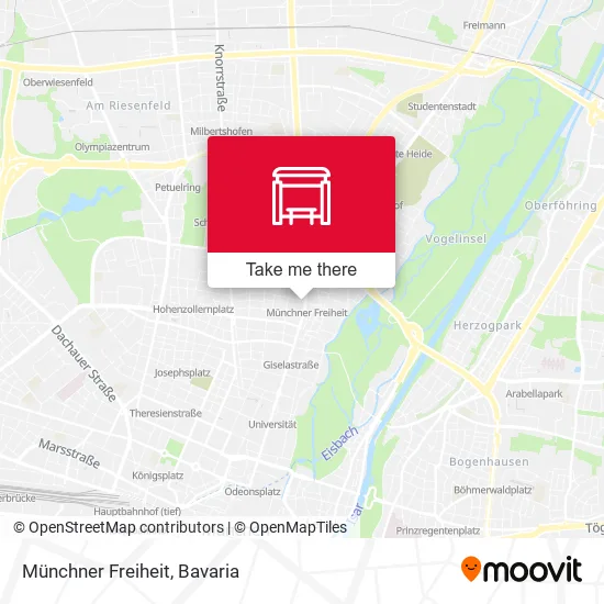 Карта Münchner Freiheit