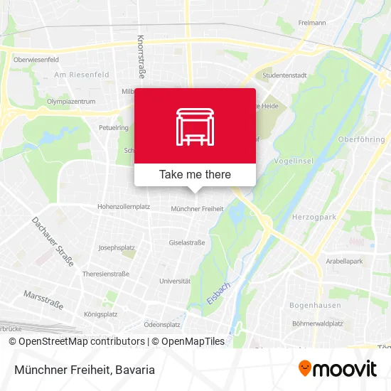 Карта Münchner Freiheit
