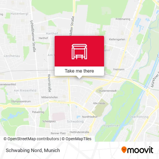 Карта Schwabing Nord