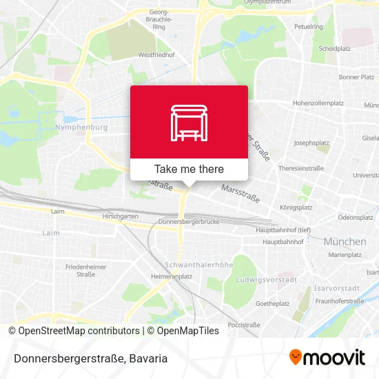 Карта Donnersbergerstraße