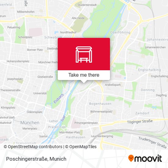 Карта Poschingerstraße