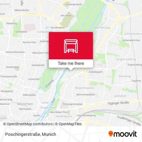 Карта Poschingerstraße