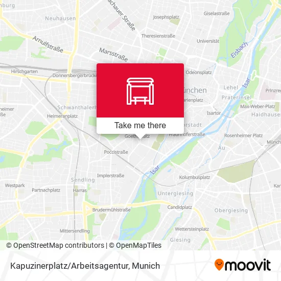 Карта Kapuzinerplatz/Arbeitsagentur