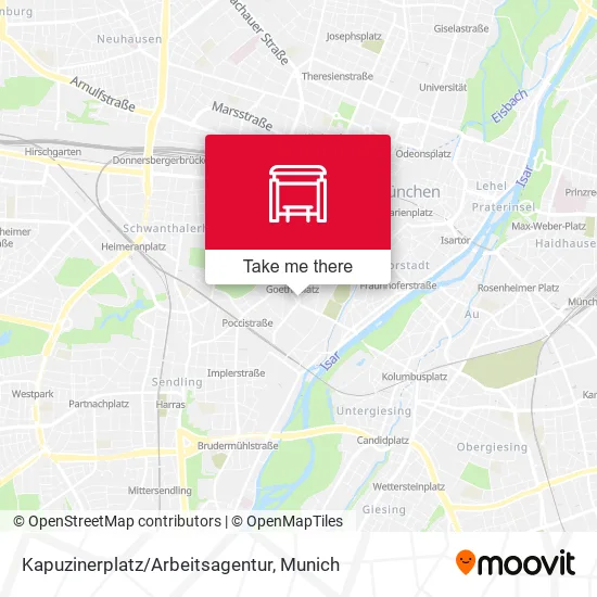 Карта Kapuzinerplatz/Arbeitsagentur