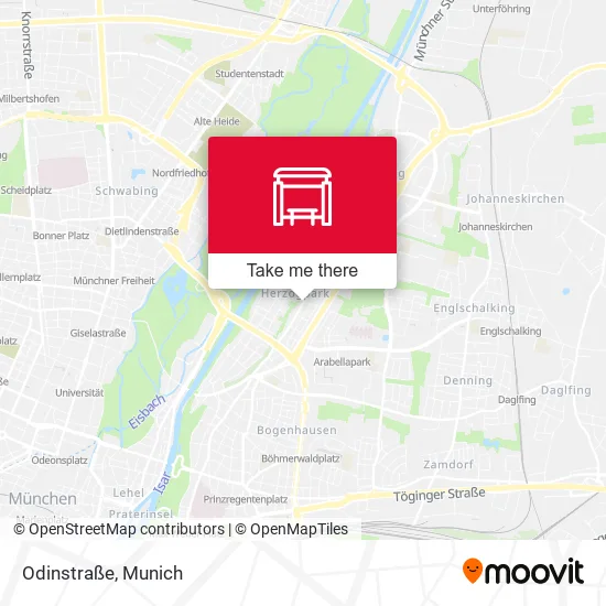 Карта Odinstraße