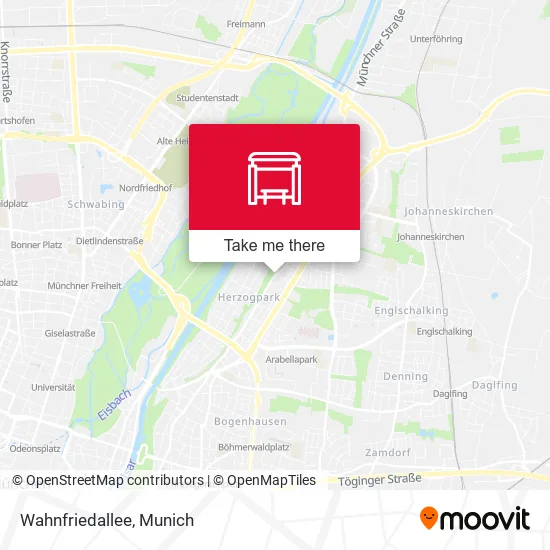 Карта Wahnfriedallee