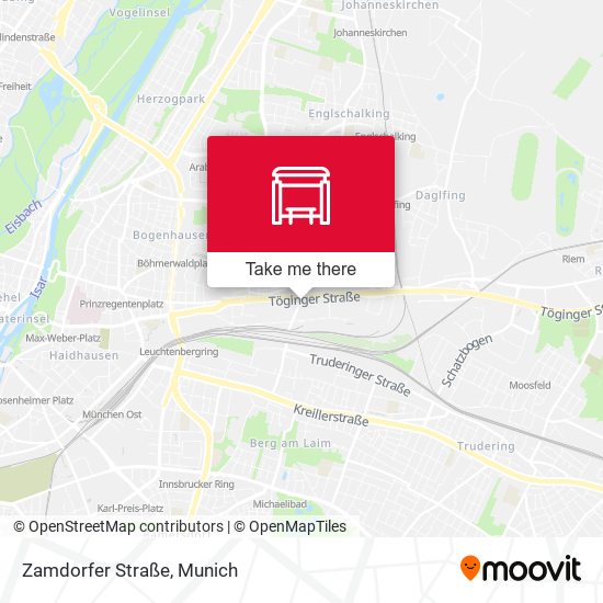 Карта Zamdorfer Straße