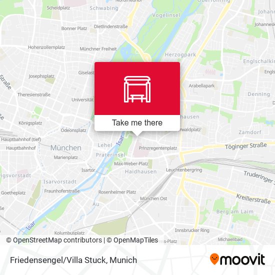 Friedensengel/Villa Stuck map
