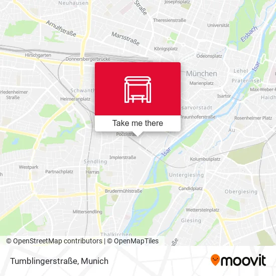 Карта Tumblingerstraße