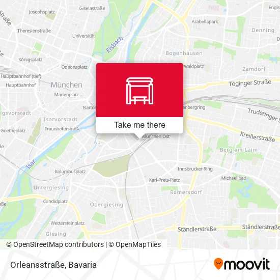 Карта Orleansstraße