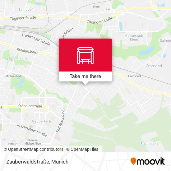Карта Zauberwaldstraße