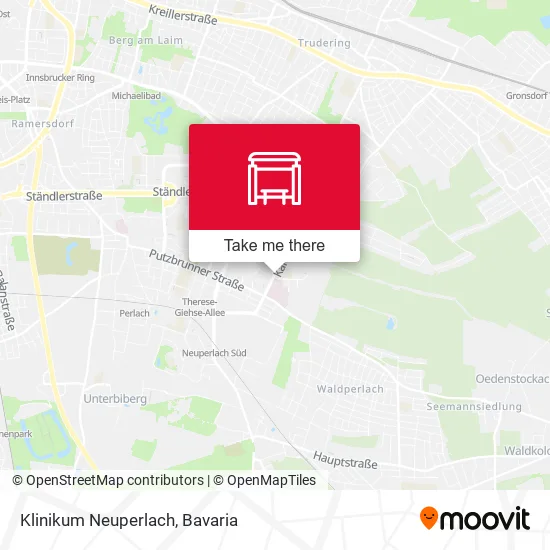 Карта Klinikum Neuperlach