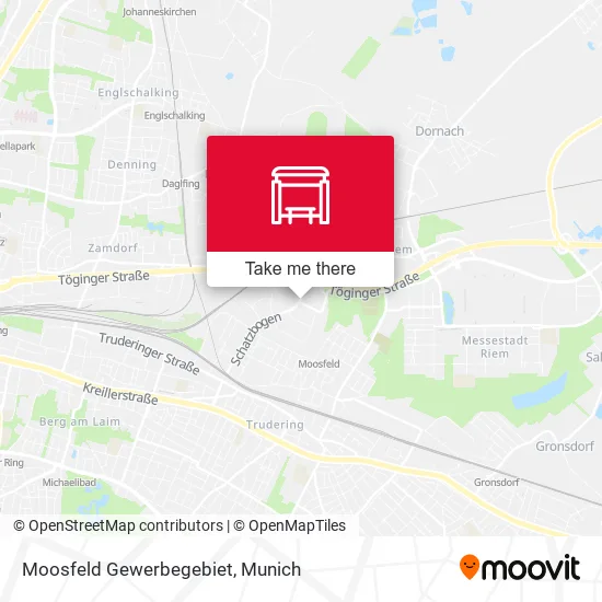 Карта Moosfeld Gewerbegebiet
