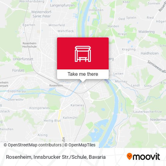 Rosenheim, Innsbrucker Str. / Schule map