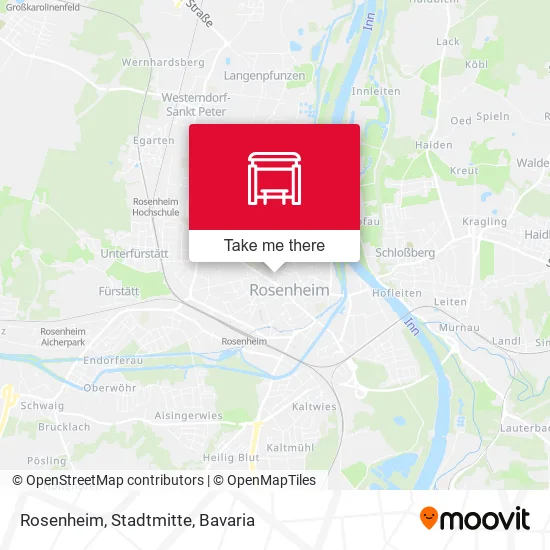 Карта Rosenheim, Stadtmitte