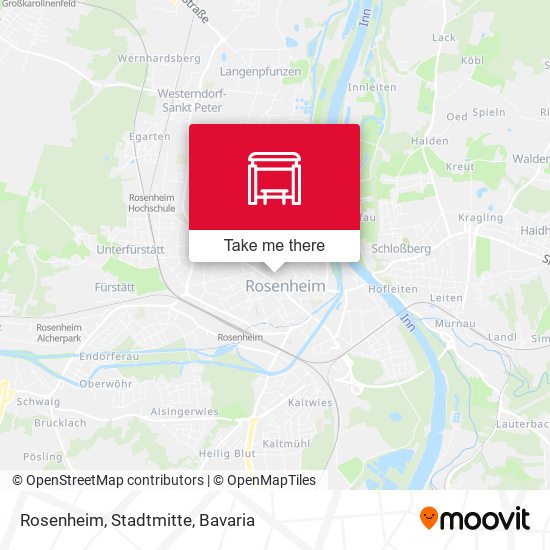 Rosenheim, Stadtmitte map