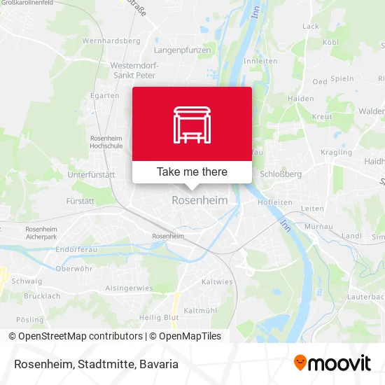 Карта Rosenheim, Stadtmitte