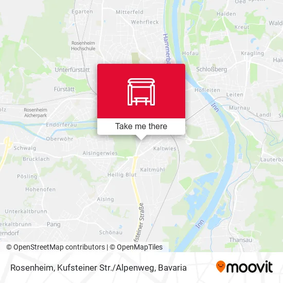 Карта Rosenheim, Kufsteiner Str. / Alpenweg