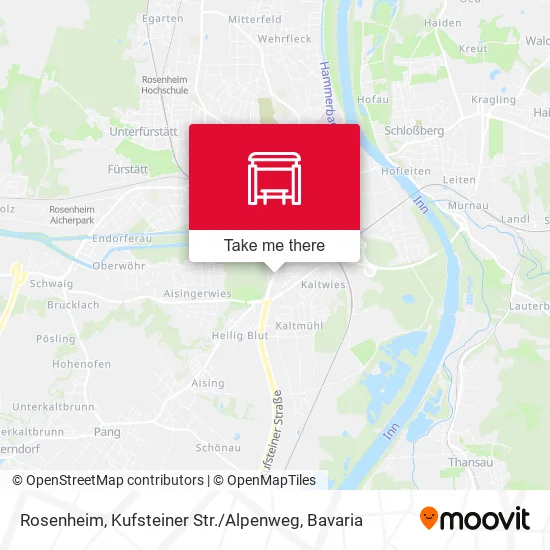 Карта Rosenheim, Kufsteiner Str. / Alpenweg