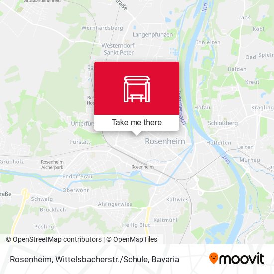 Rosenheim, Wittelsbacherstr. / Schule map