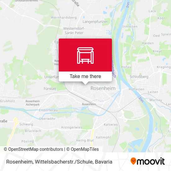 Rosenheim, Wittelsbacherstr. / Schule map