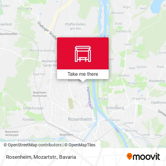 Карта Rosenheim, Mozartstr.