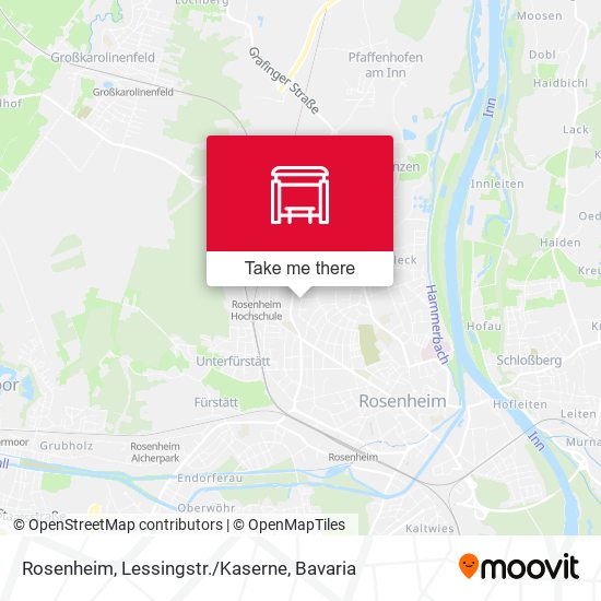 Rosenheim, Lessingstr./Kaserne map