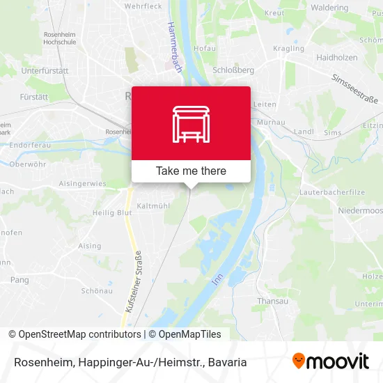 Карта Rosenheim, Happinger-Au- / Heimstr.