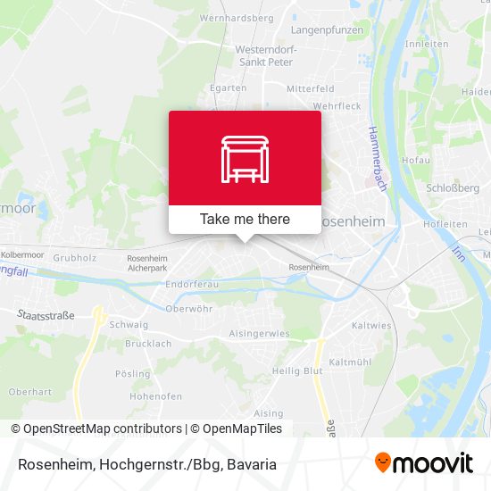 Rosenheim, Hochgernstr./Bbg map