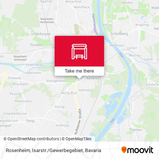 Rosenheim, Isarstr. / Gewerbegebiet map