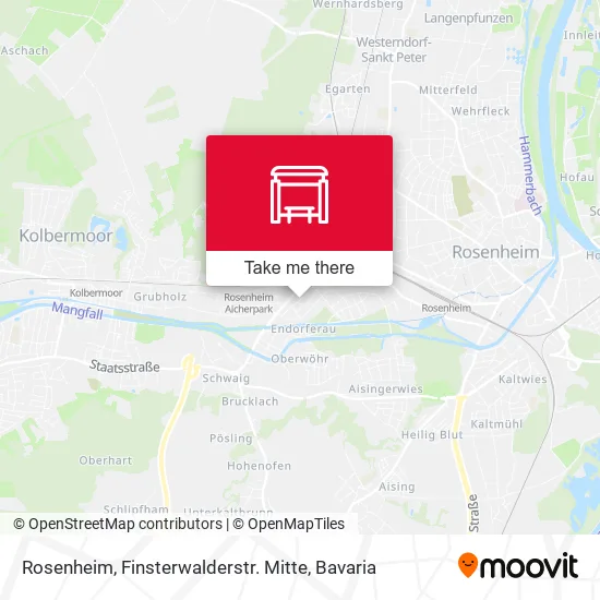Карта Rosenheim, Finsterwalderstr. Mitte
