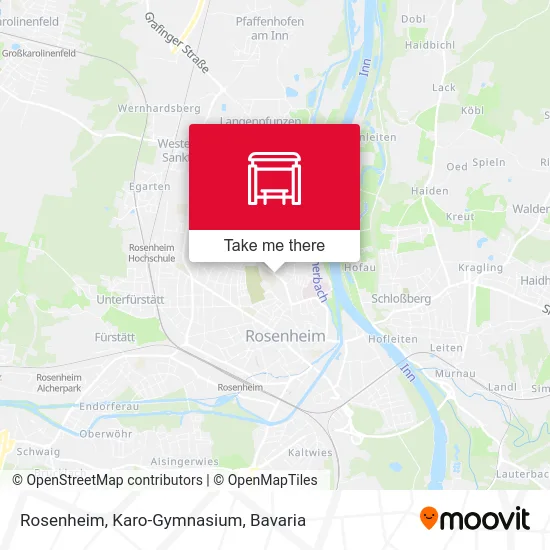 Rosenheim, Karo-Gymnasium map