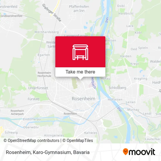 Rosenheim, Karo-Gymnasium map