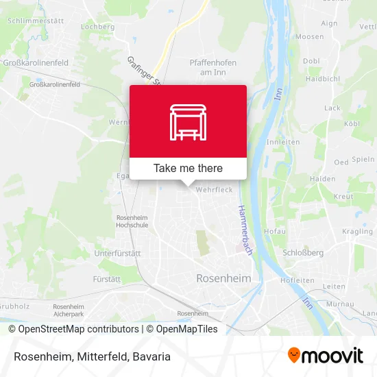 Rosenheim, Mitterfeld map