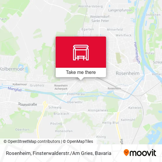 Карта Rosenheim, Finsterwalderstr. / Am Gries