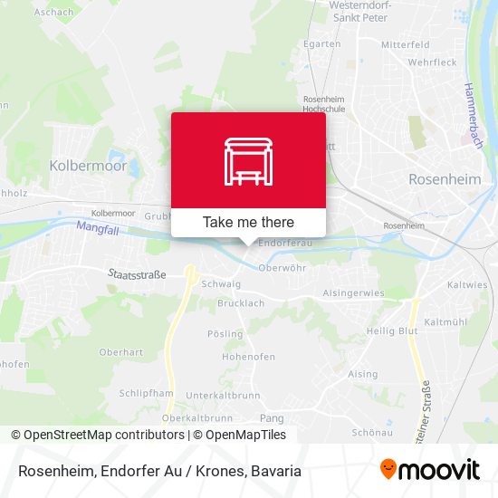 Rosenheim, Endorfer Au / Krones map