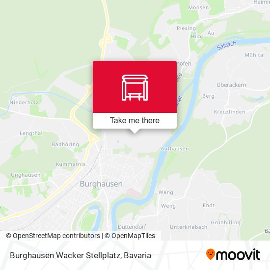 Burghausen Wacker Stellplatz map