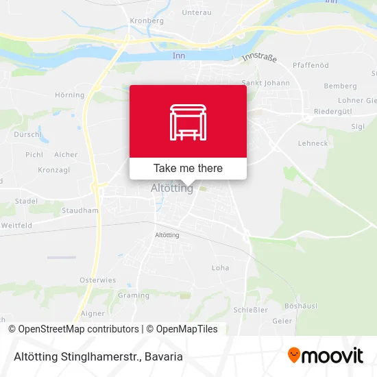 Карта Altötting Stinglhamerstr.