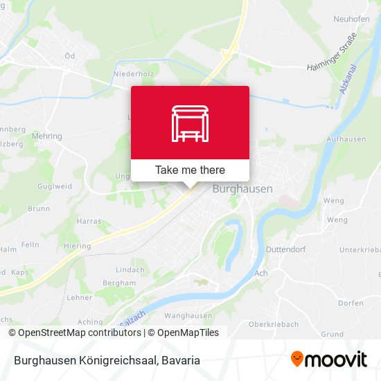 Burghausen Königreichsaal map