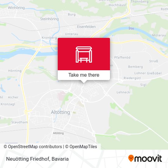 Neuötting Friedhof map