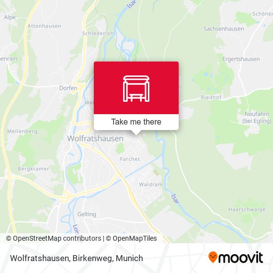 Wolfratshausen, Birkenweg map