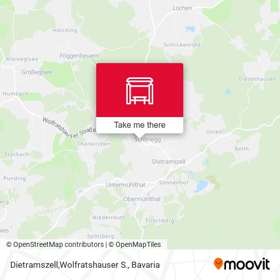 Dietramszell,Wolfratshauser S. map
