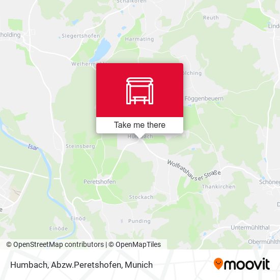 Humbach, Abzw.Peretshofen map