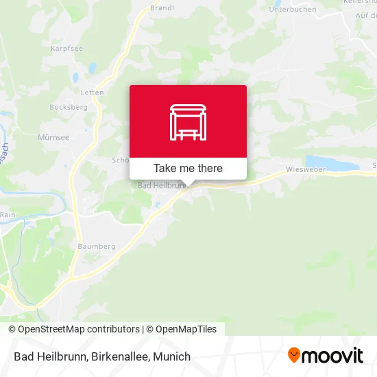 Карта Bad Heilbrunn, Birkenallee