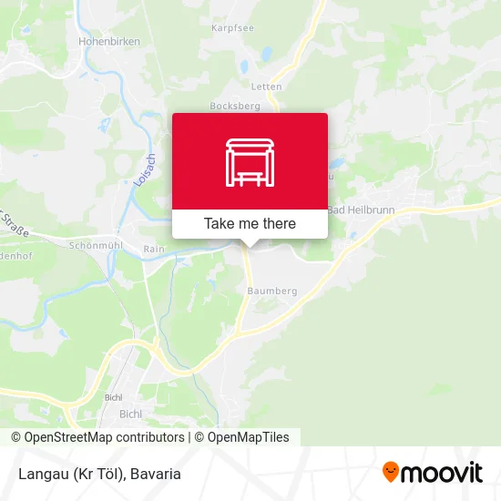 Карта Langau (Kr Töl)