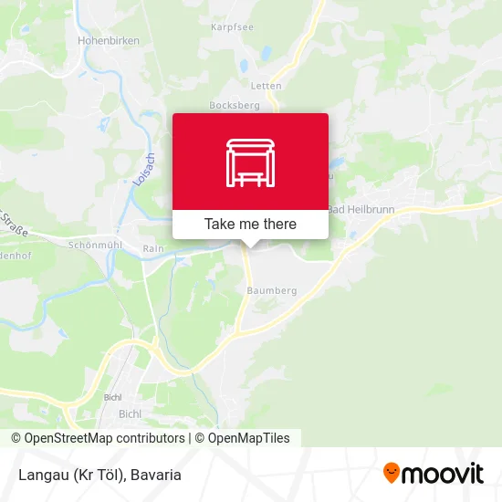 Карта Langau (Kr Töl)