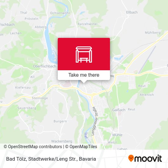 Карта Bad Tölz, Stadtwerke/Leng Str.
